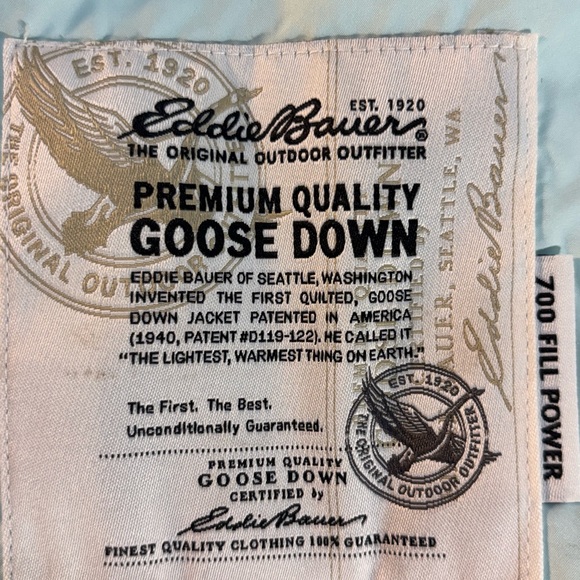 Eddie Bauer Light Blue Puffer Vest - Picture 6 of 15